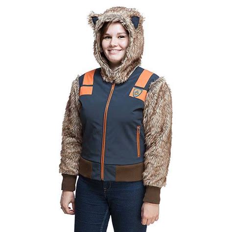 rocket raccoon jacket replica|Marvel Rocket Raccoon Womens Costume Bomber Jacket.